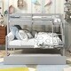 preview thumbnail 9 of 10, Twin Over Full Bunk Bed with Trundle,Ladder and Safety Rails,Convertible into 2 Beds, for Kids, Teens, Adults