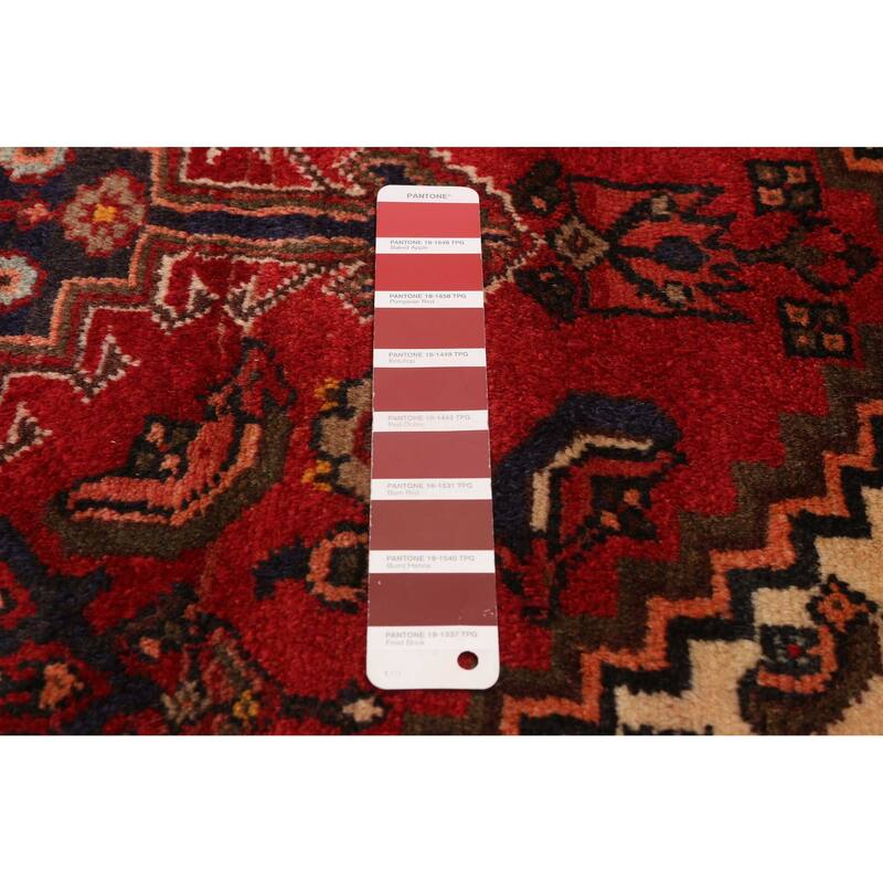 ECARPETGALLERY Hand-knotted Andelz Red Wool Rug - 3'4 x 4'7