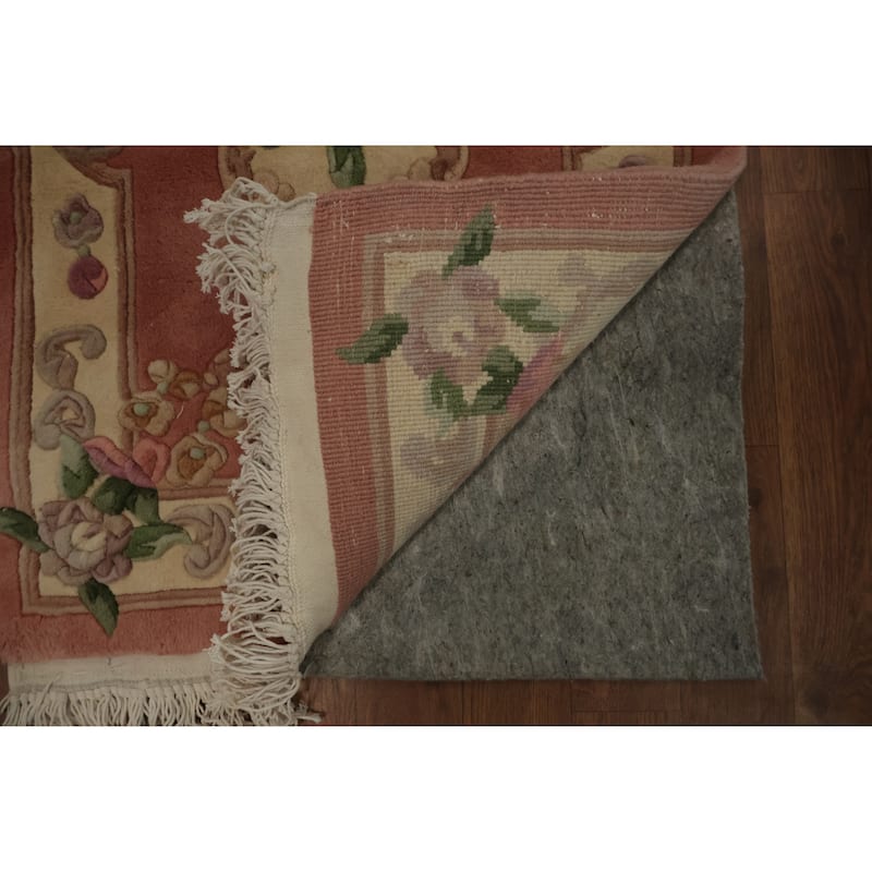 Hand Knotted Oriental 100% Wool Carpet Traditional Floral Pink Art Deco Area Rug - 3' 2'' X 2' 0''