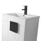 preview thumbnail 33 of 54, 24-inch Modern Bathroom Vanity Set w/ Vitreous China Sink Top