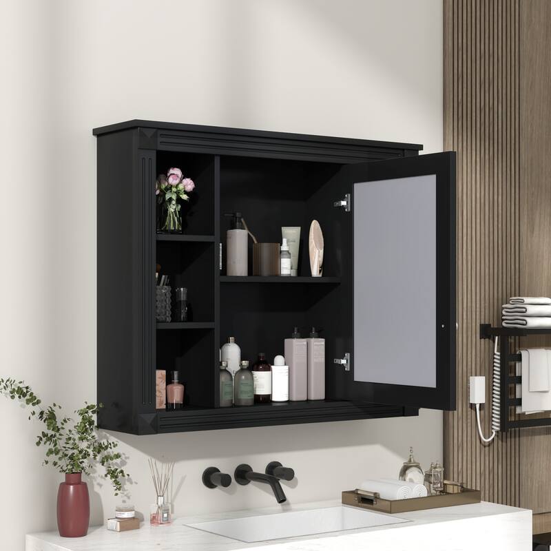 35'' x 28'' Wall Mounted Bathroom Medicine Cabinet - 35" x 7" x 29"