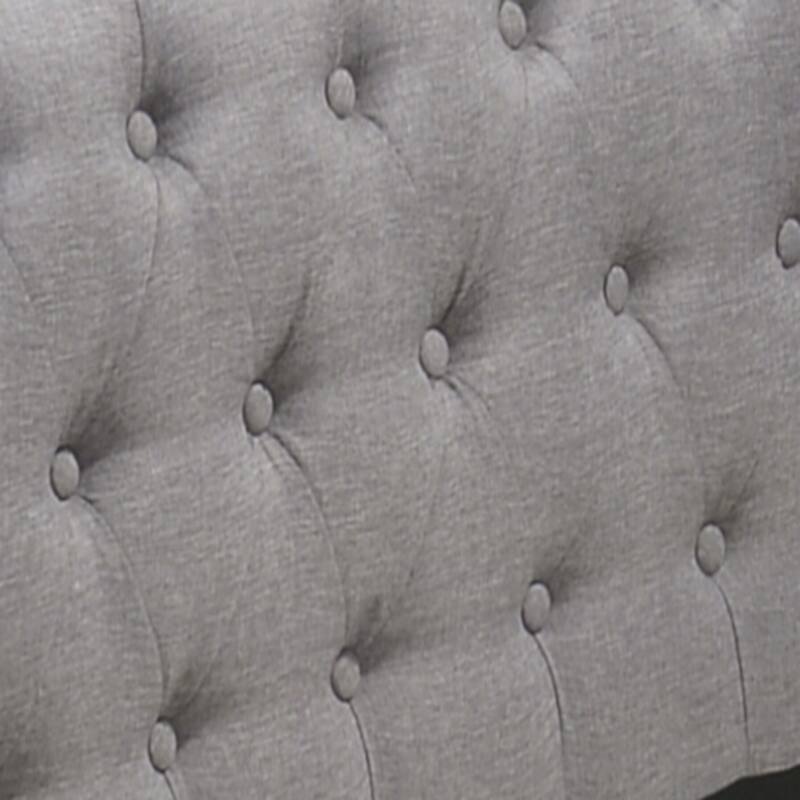 Smoke Gray Fabric Daybed with Trundle (Twin)