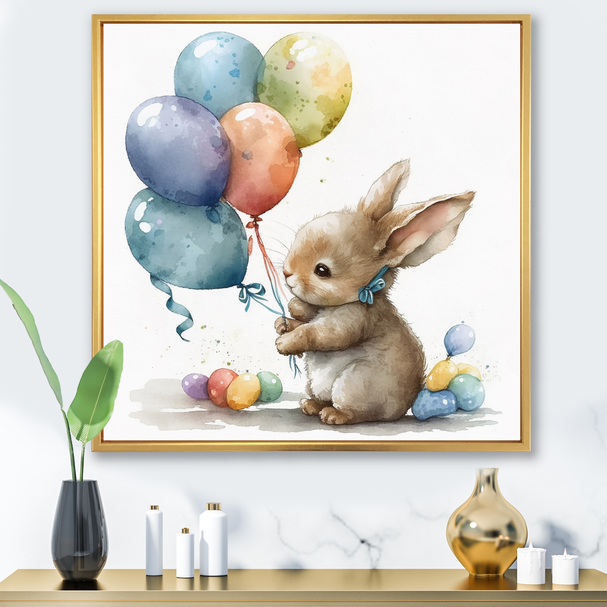 Framed bunny store pictures for nursery