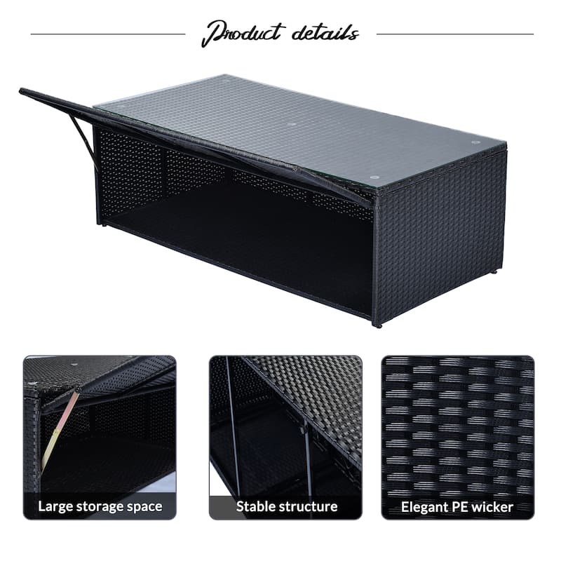 6-piece Patio Outdoor Sectional Set - Beige