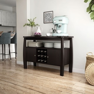 Furniture of America True Modern 51-inch Cappuccino 1-shelf Buffet Table
