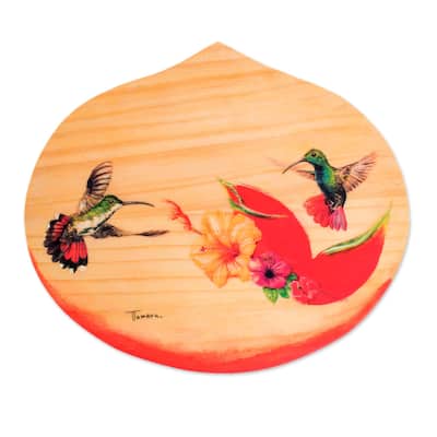 Novica Handmade Flying Free Wood Plaque