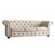 preview thumbnail 8 of 12, Knightsbridge Beige Chesterfield Sofa and Seating by iNSPIRE Q Artisan