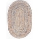 preview thumbnail 15 of 14, Nuloom Eliz Braided Denim and Jute Area Rug