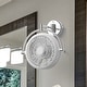 preview thumbnail 10 of 8, 10-inch Industrial ABS 3-Blade Wall Mount Fan with Pull Chain White