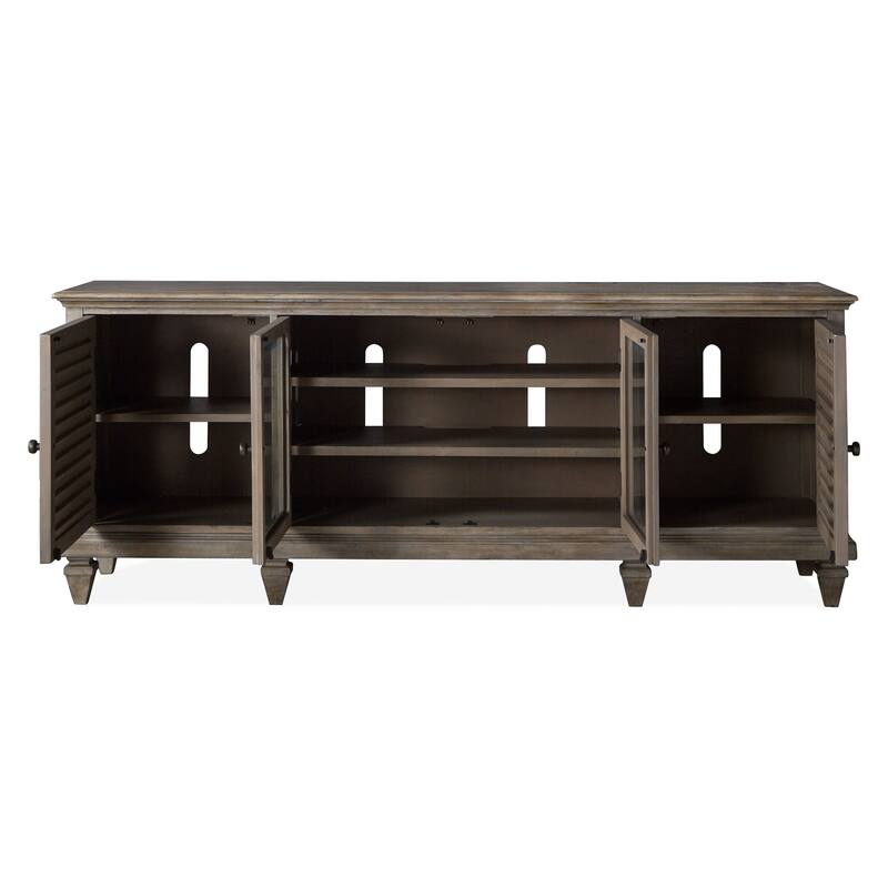 Magnussen Home Calistoga Dovetail Grey Large Console - 82"W x 18"D x 32"H