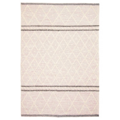ECARPETGALLERY Braid weave Sienna Cream Wool Rug - 6'0 x 8'8