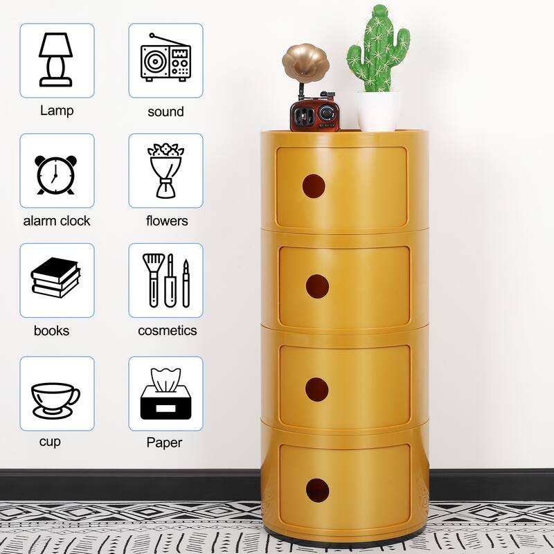 ABS Multifunction Storage Table Stackable Detachable Organizer