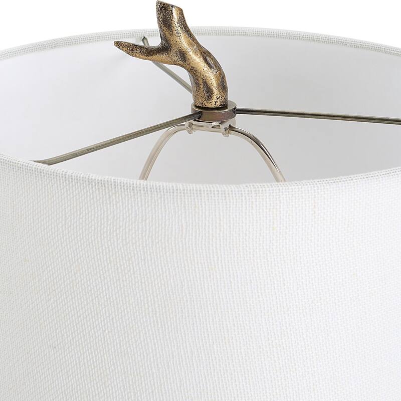 Rustic Table Lamp with Gold Finish - 12"D x 12"W x 29.5"H