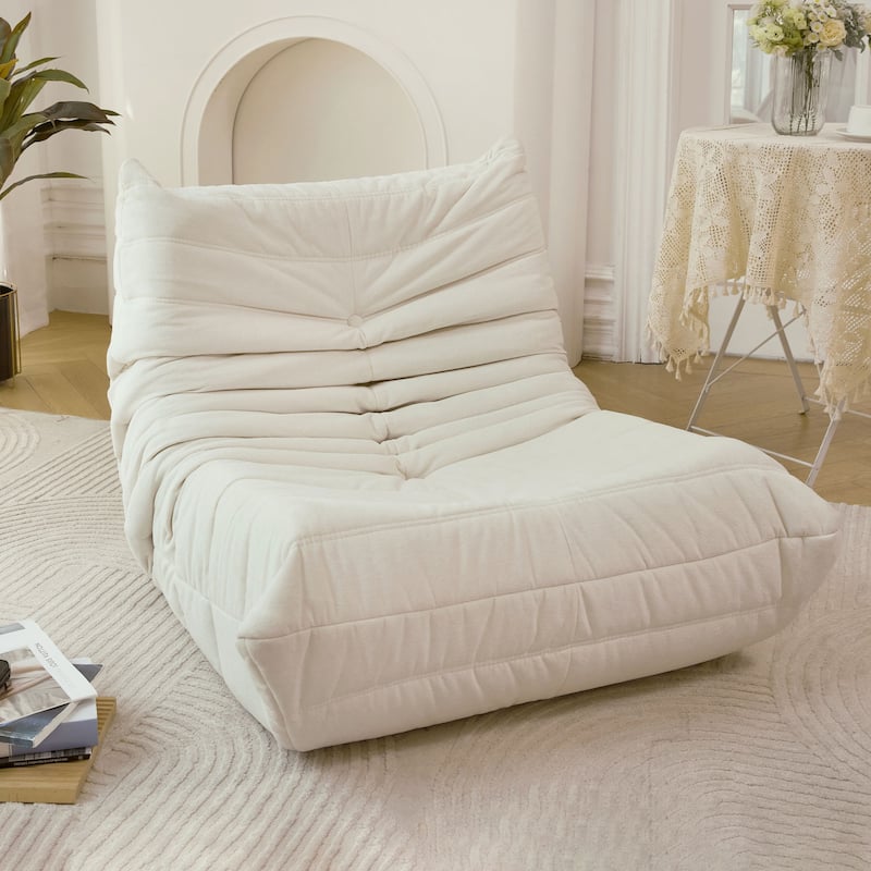 No Installation Bean Bag Chair Big Beanbag Chair for Adults Bean Bag Lounger Foam Chair for Home, Apartment, Living room