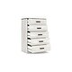 preview thumbnail 25 of 27, Signature Design by Ashley Shawburn Contrasting Woodgrain Chest of Drawers Whitewash/DarkCharcoalGrey - 5-drawer