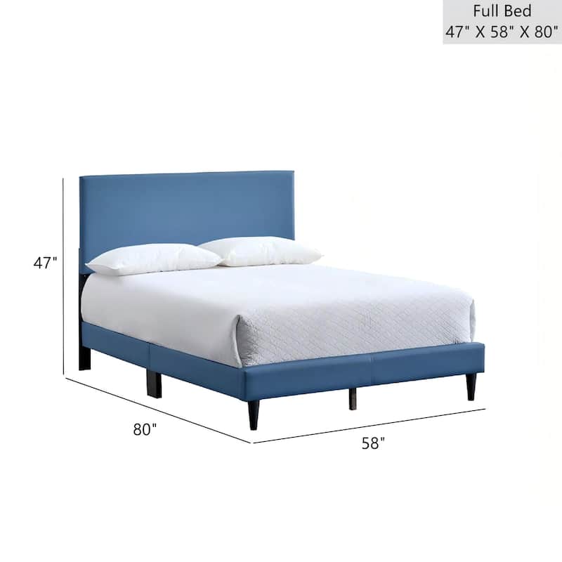 GDF Studio - Emily Modern Upholstered Bed with Adjustable Headboard (Mattress Not Included)