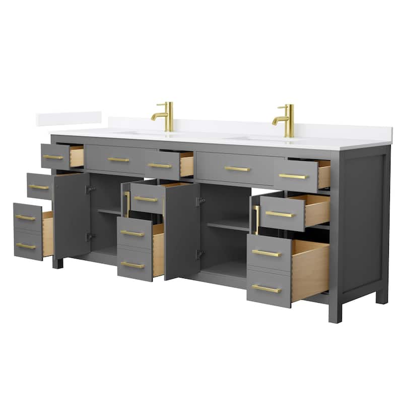 Wyndham Collection WCG2424-84D-QTZ-UNSMXX Beckett 84" Free Standing
