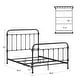 preview thumbnail 16 of 26, Giselle Antique Dark Bronze Iron Metal Bed by iNSPIRE Q Classic