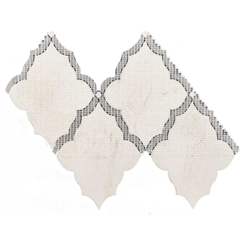 Stately Hudson 9.5x15 Porcelain Arabesque Mosaic Tile - Floor, Wall, Backsplash