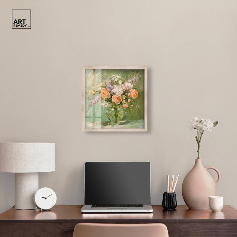 Vase and Greenery Shadowbox by Art Remedy