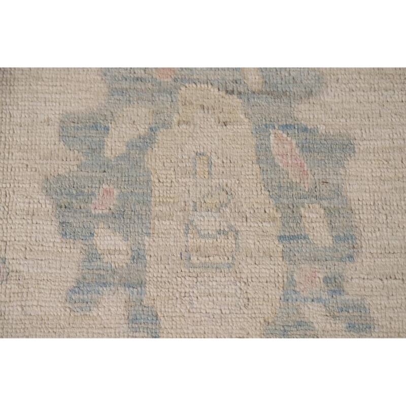 Floral Oushak Turkish Rug Handmade Wool Carpet - 8'11"x 12'11"