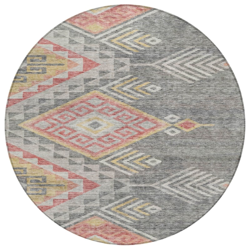 HomeRoots Southwestern Transitional Rectangle Outdoor Rug