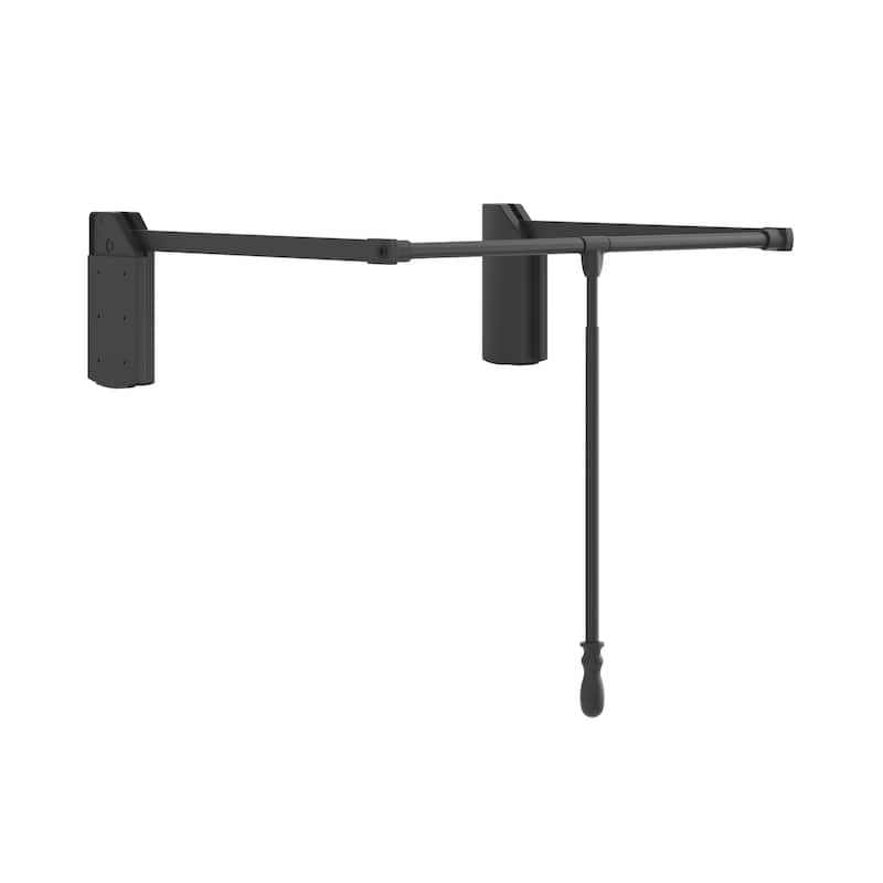 Hardware Resources 32 Inch Wide Pull Down Closet Rod with Soft Close