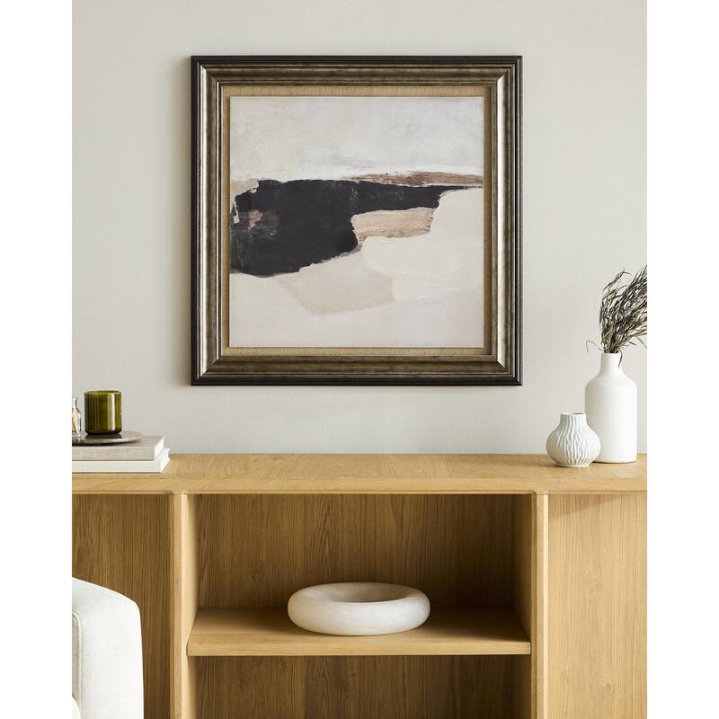 Livabliss Vacuum Modern Framed Art - Brown