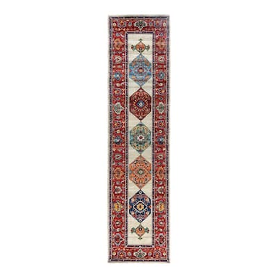 Serapi One-of-a-Kind Hand-Knotted Runner Rug - Light Gray, 2' 9" x 11' 1" - 2' 9" x 11' 1"
