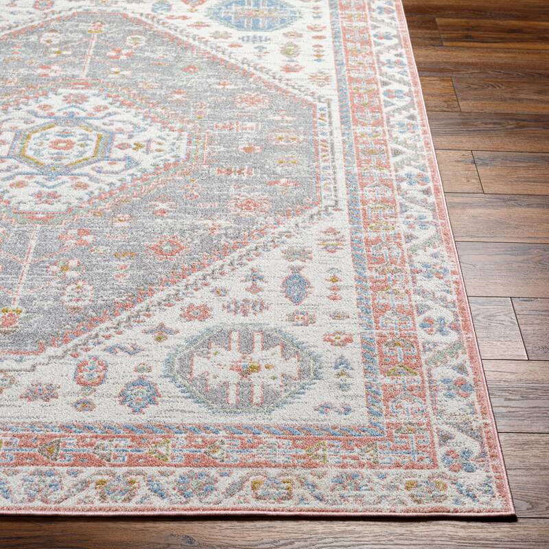 Livabliss Traditional Lavadora Medallion Washable Area Rug