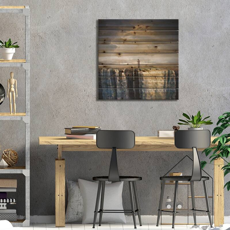 Penult Violin Chords Print On Wood by Evgenij Soloviev - Multi-Color