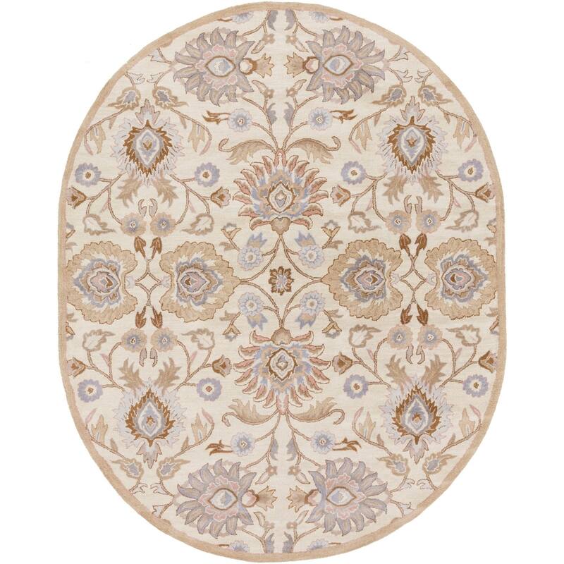 Patchway Handmade Classic Floral Wool Area Rug