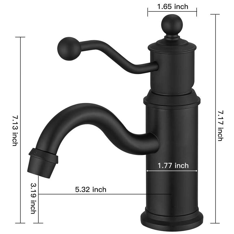 Classic Style Single Handle Bathroom Faucet