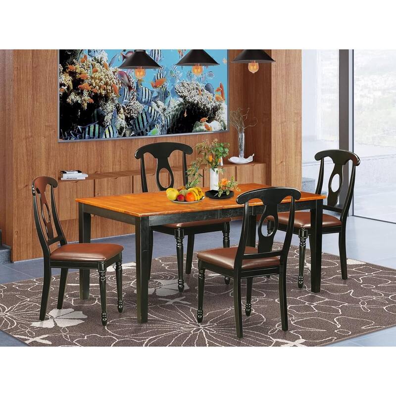 Dining Room Table Set for 8 - Solid Wood Chairs & Table - Rococo Style Furniture