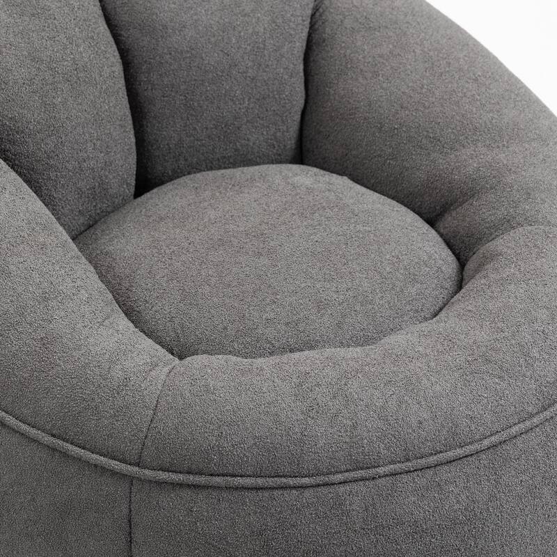 Microfiber High-Density Foam Bean Bag Lounge Chairs with Removable Footrest