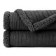 preview thumbnail 14 of 39, Chanasya Cable Knit Throw Blanket With Reversible Sherpa