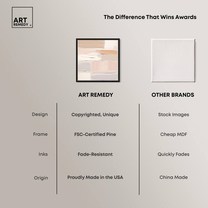 Roseate Cream Tones III Canvas by Art Remedy