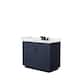 Option Dark Blue, Black Trim, White Quartz Top