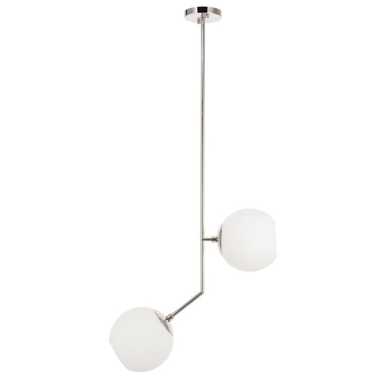 Bastina 20-Inch 1-DownLight Frosted Glass Pendant