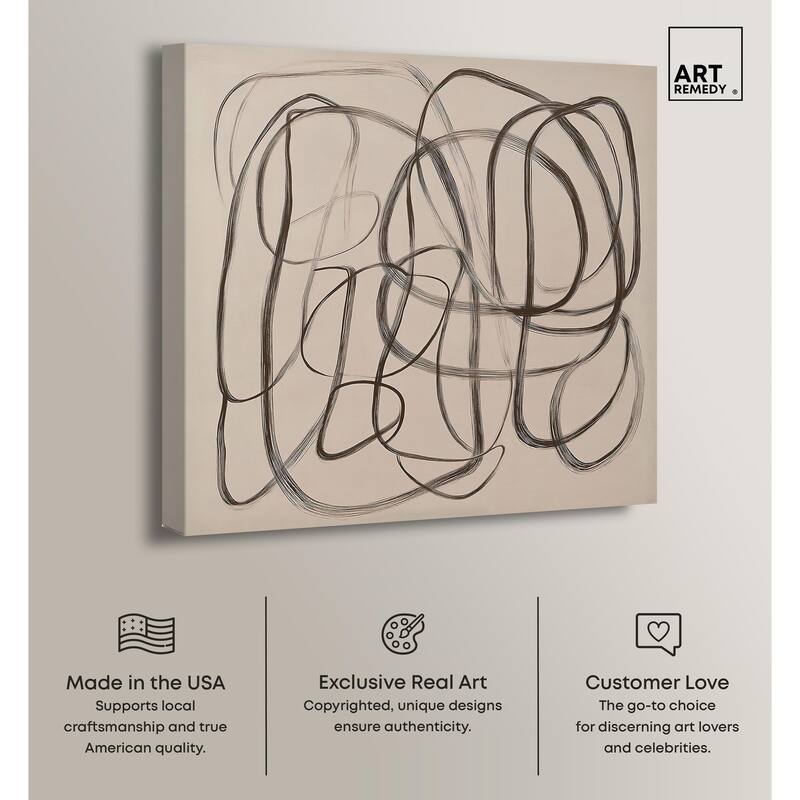 Unbroken Line II Canvas by Art Remedy, Gallery Wrapped