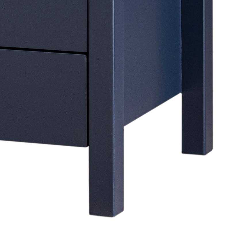 Painted Solid Acacia Wood Storage End Table by East at Main