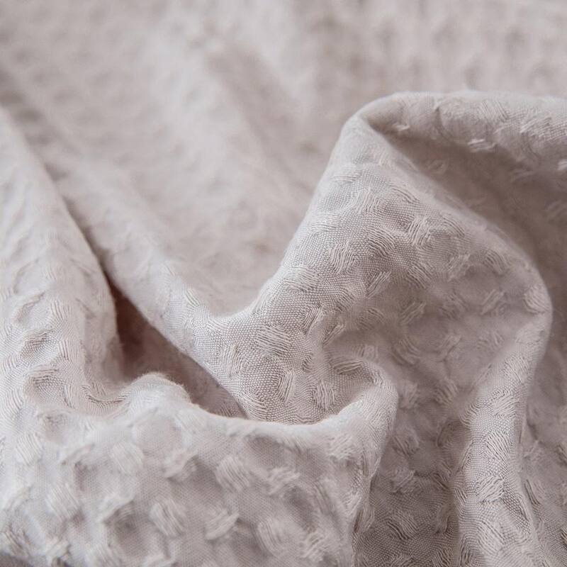 Reversible Faux Fur to Waffle Throw Blanket