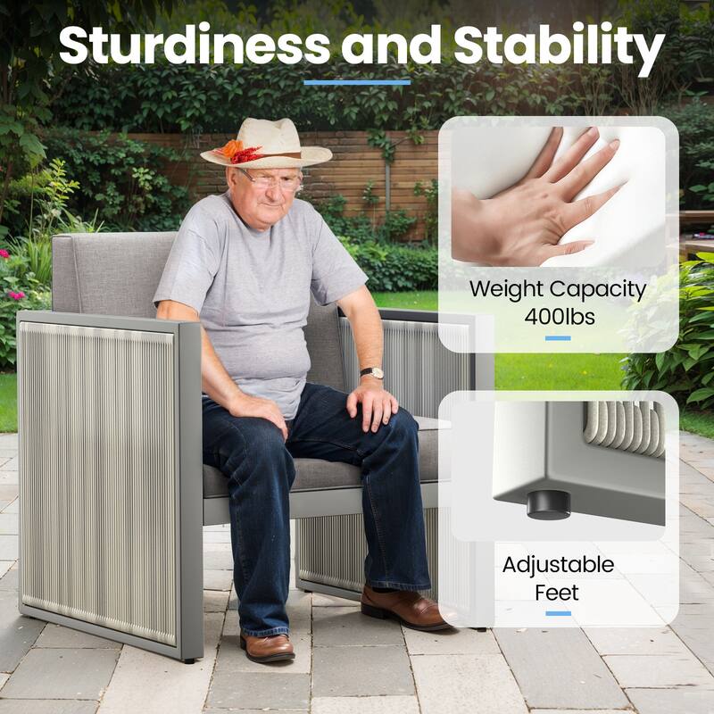 Outdoor Wicker Rattan Arm Chair with Cushion