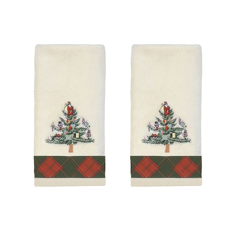 The Spode Christmas Tree® Tartan Fingertip 2 Pack