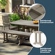 preview thumbnail 9 of 11, Laguna Hdpe All Weather Outdoor Patio 65" Bench