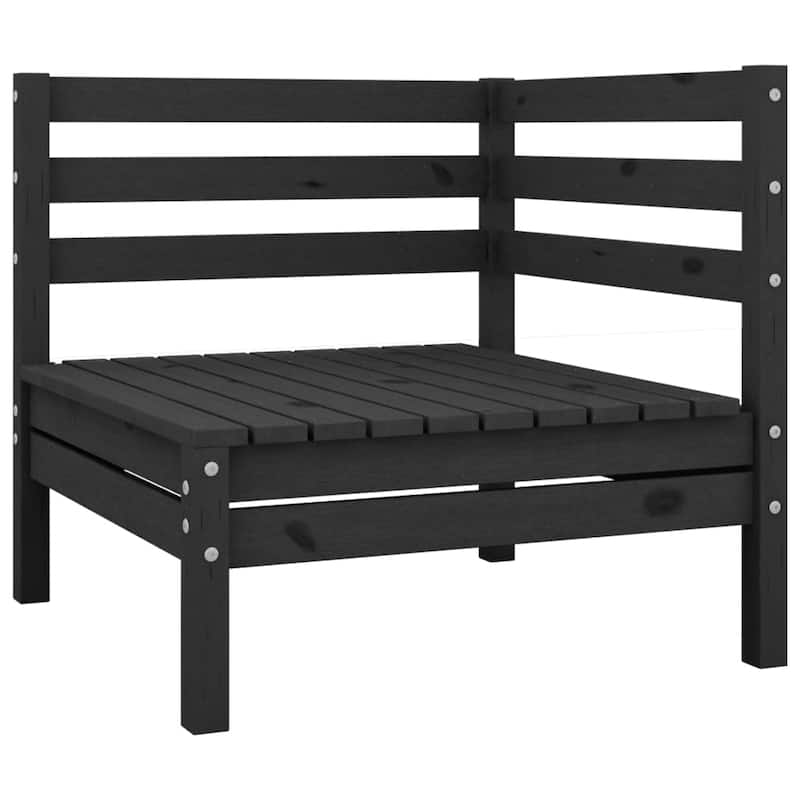 vidaXL Patio Loveseat Outdoor Patio 2-Seater Sofa for Garden Solid Wood Pine - 25" x 25" x 24.6"
