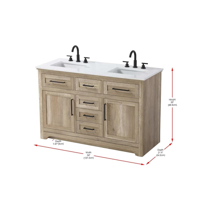 Nathaniel Double Bathroom Vanity (54-84 inch)