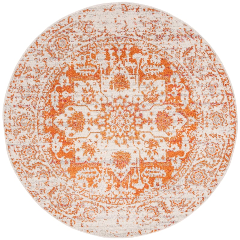 SAFAVIEH Madison Snowflake Medallion Rustic Farmhouse Distressed Rug
