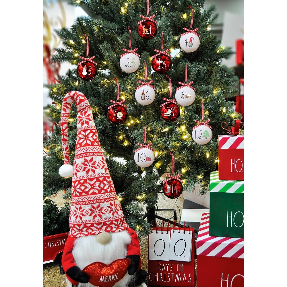 Rae Dunn Set of 12 CHRISTMAS Ornaments