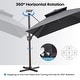 preview thumbnail 41 of 45, Crestlive Products 10FT Aluminum Square Double Top Patio Cantilever-Offset Umbrella